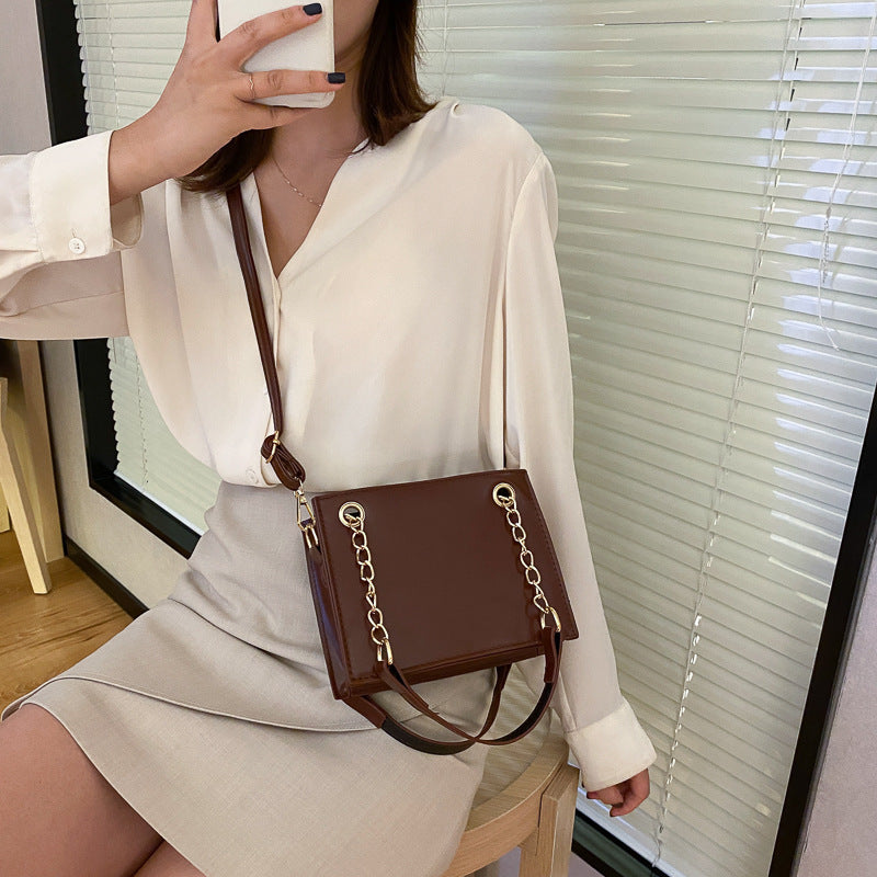 IELGY Korean version of all-match ins handbag female fashion trendy one-shoulder messenger bag