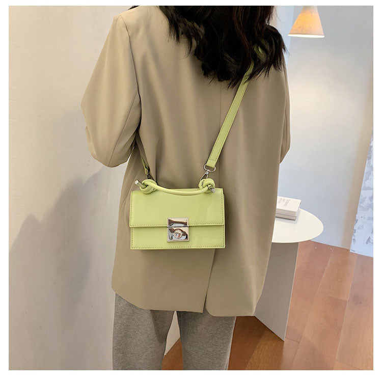 IELGY PU One shoulder Commuting Pink Women's messenger bag Solid color Fashion Square Casual