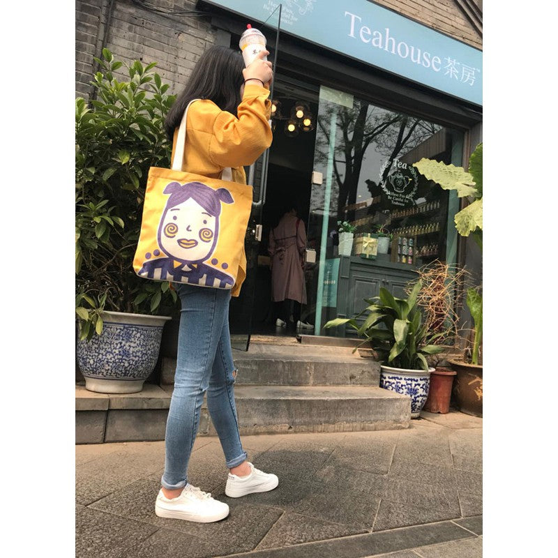 Canvas Bag Handheld Messenger Shoulder Bag