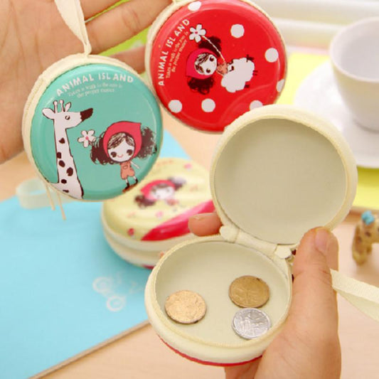 IELGY Cute cartoon printed zipper coin purse