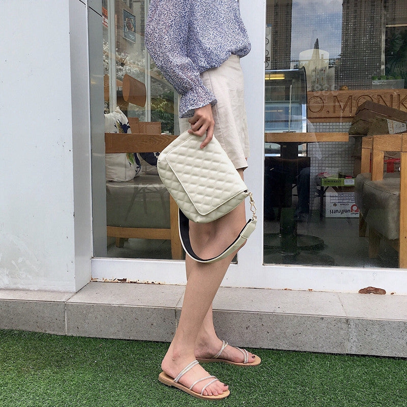 IELGY Fashion women bag wide shoulder strap hundred set one-shoulder slanted women's bag tide