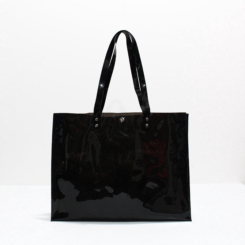 Ins transparent package PVC jelly package shopping beach bag