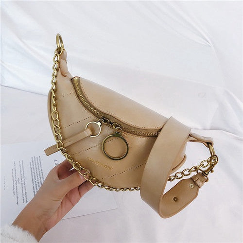 Ielgy 2020 spring and summer net red new versatile waist bag women's ins super hot fashion chest bag Single Shoulder Messenger fashion chain small bag