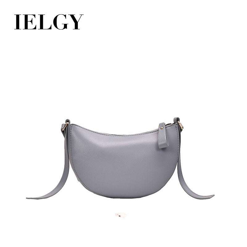 IELGY Simple temperament, leisure, small crowd, fashionable, all-around, one shoulder, half round women's Bag Fashion