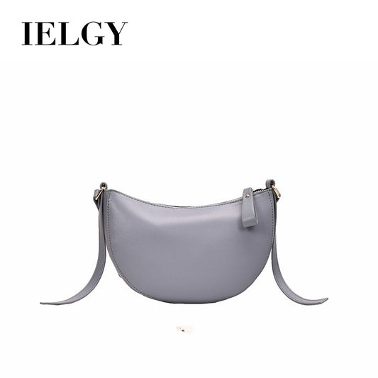 IELGY Simple temperament, leisure, small crowd, fashionable, all-around, one shoulder, half round women's Bag Fashion