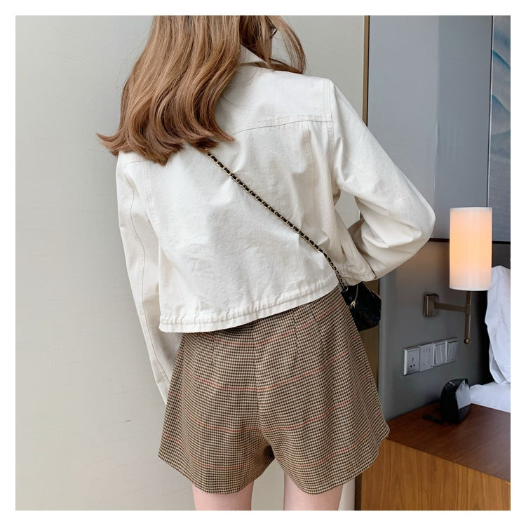 IELGY Women's clothes loose versatile fashion Korean style long sleeves suits casual thin jackets