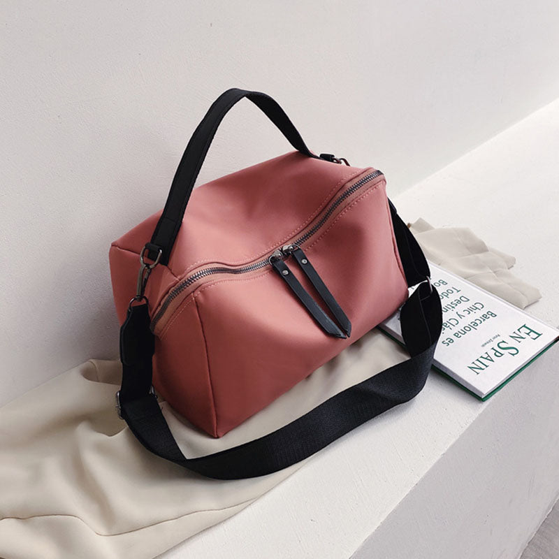 IELGY Women's bag waterproof canvas casual nylon versatile black simple portable fashionable