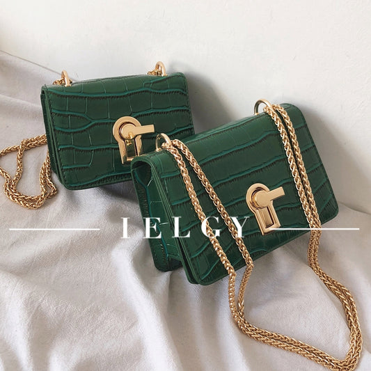 IELGY Crossbody bag Korean version of the wild Messenger bag fashion chain shoulder bag
