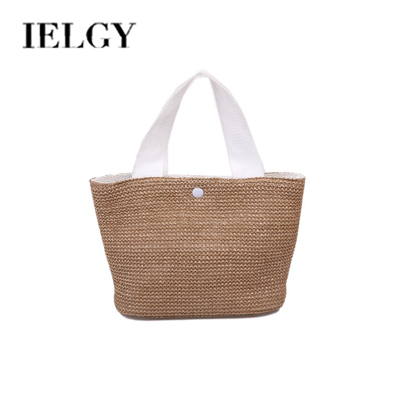IELGY all-match handbag women straw woven bag