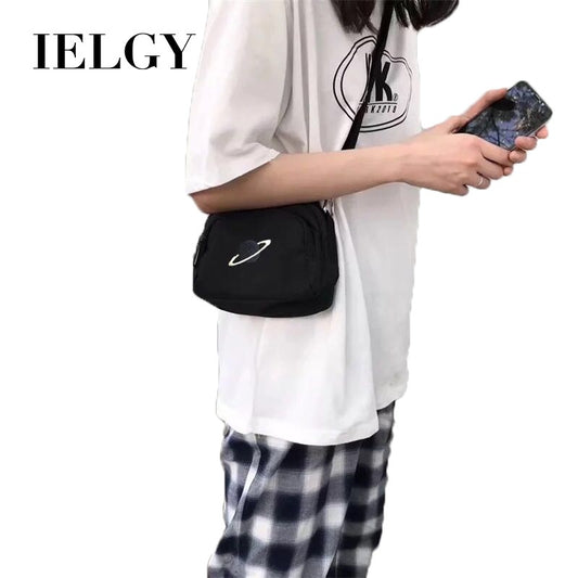 IELGY Diagonal canvas bag fashion messenger bag