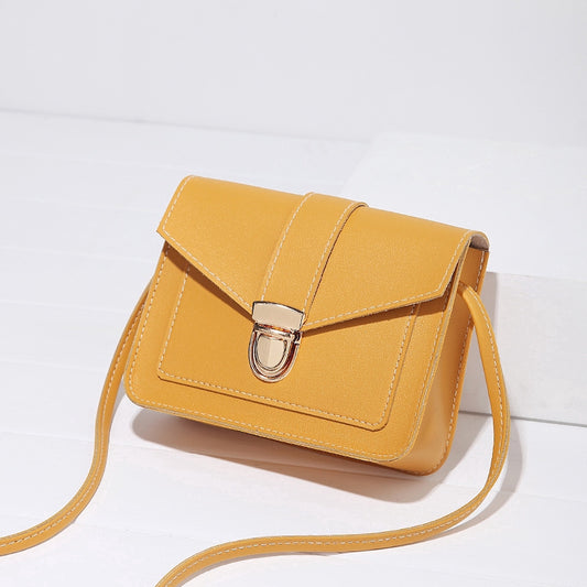 IELGY type lock buckle small square bag slant satchel