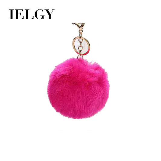 8CM imitation rabbit fur ball key ring
