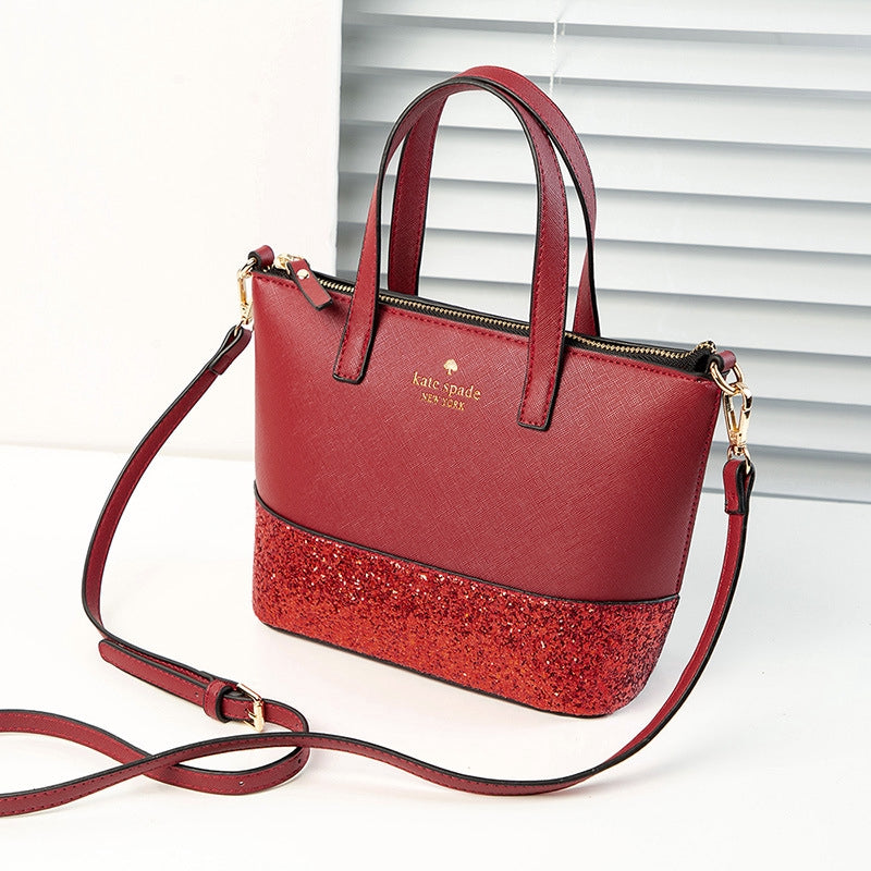 IELGY Fashion sequins tote bag shoulder bag female bag