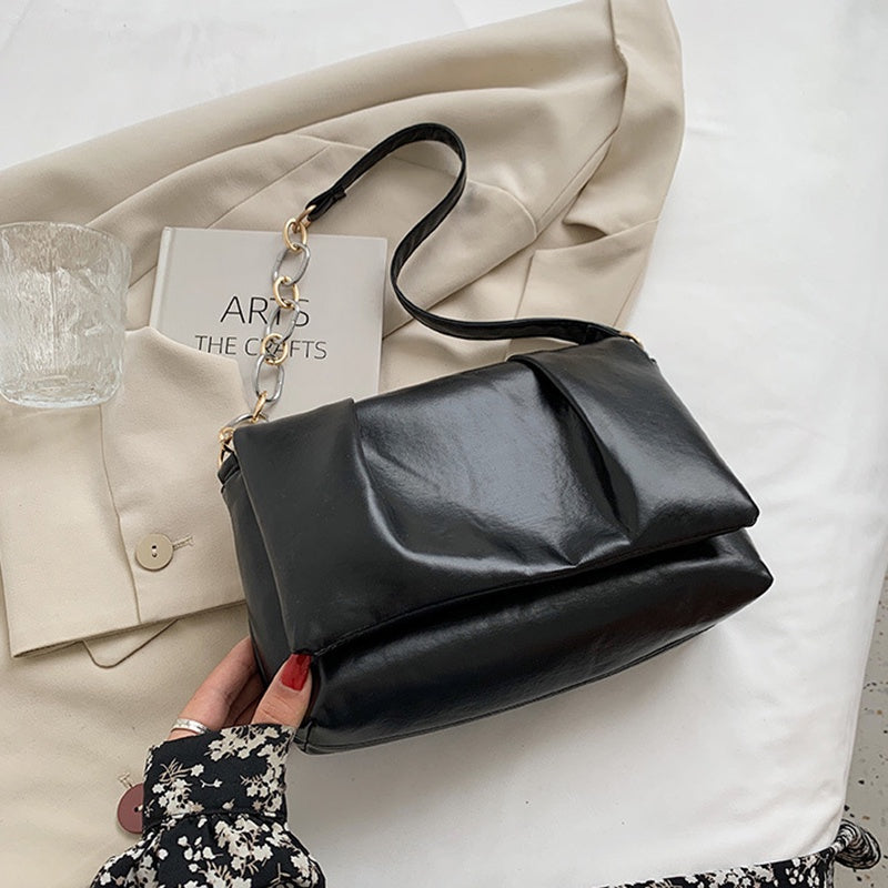 IELGY shopping texture western cloud bag small fresh one-shoulder chain