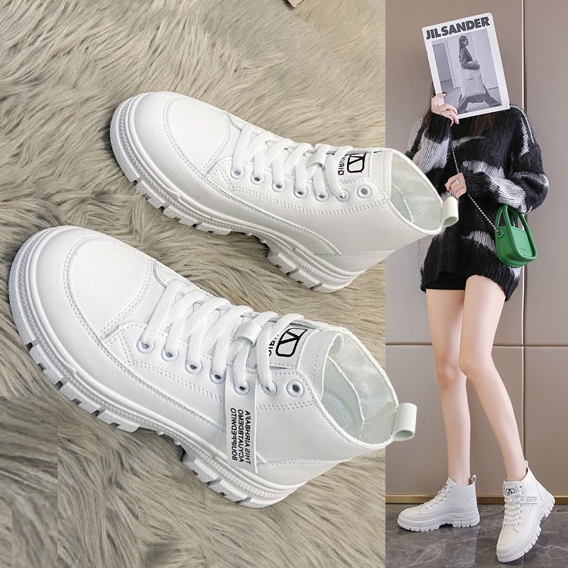 IELGY stitching Martin boots women's motorcycle short tube thick bottom thinner