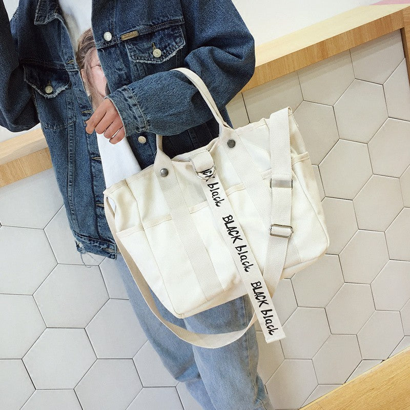 IELGY Diagonal bag large capacity oblique bag student bag literary bag