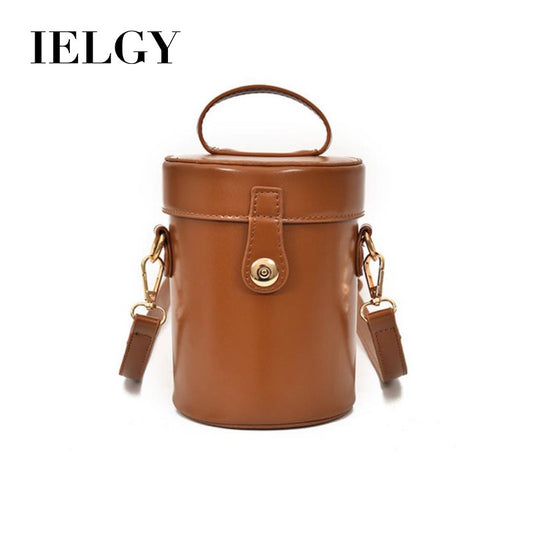 IELGY Bucket bag handbag lock cylinder bag lady shoulder bag
