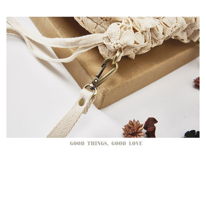 IELGY Lace bag bucket shoulder bag