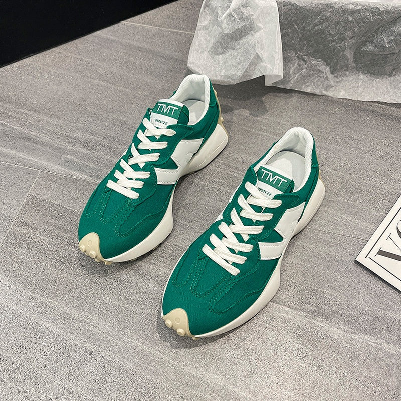 IELGY color matching breathable thick-soled running shoes women's trendy casual sports shoes