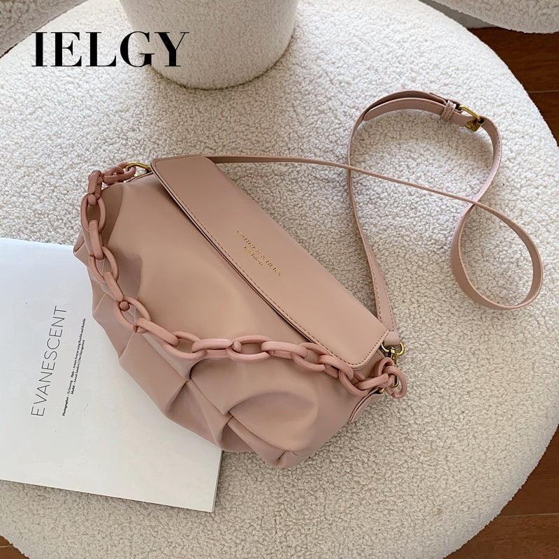 IELGY new tide korean version 100 lap oblique satchel yangqi fashion cloud bag