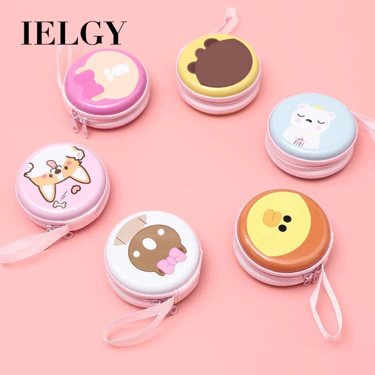 IELGY Cute cartoon printed zipper coin purse