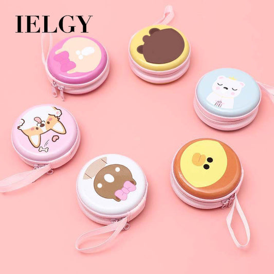 IELGY Cute cartoon printed zipper coin purse