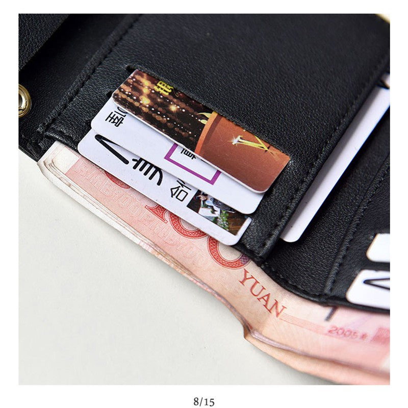 New wallet short wallet PU soft leather three fold hand wallet