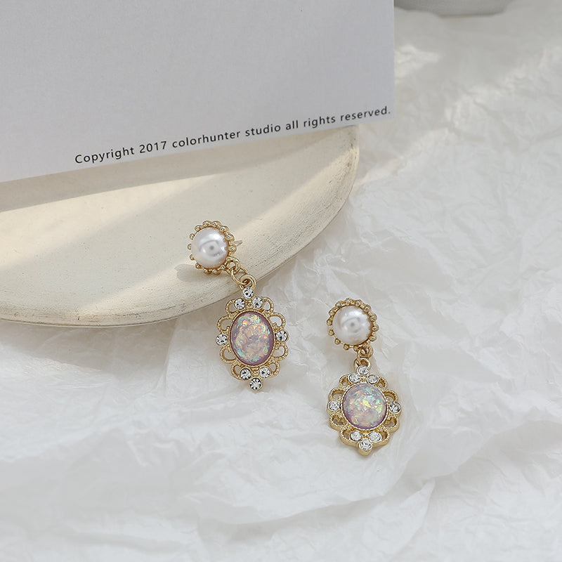 IELGY Casual Women's accessories Gold Simple Silver Fashion Retro All-match Earrings Trend