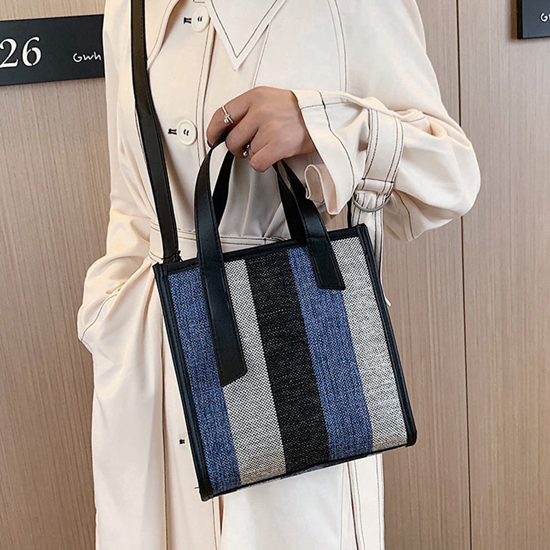 IELGY Canvas bag spring and summer hit color one-shoulder slanted bag carry-on women's bag