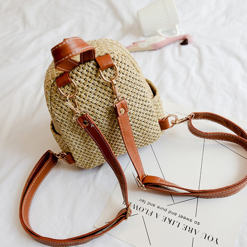IELGY Mini shoulder bag straw bag leisure bag