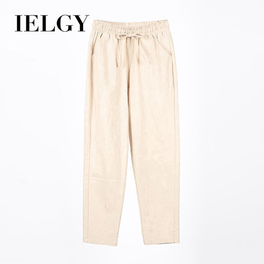 IELGY Cotton casual pants, harem pants, loose pants and thin legs