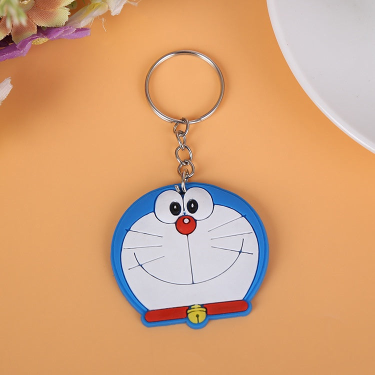 IELGY Creative cute cartoon small gift small pvc soft rubber keychain key ring pendant