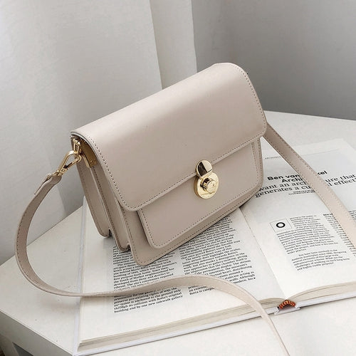 IELGY Korean version of one-shouldered slung ins fashion texture simple square bag