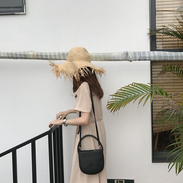 IELGY semi-circular portable diagonal shoulder handbag