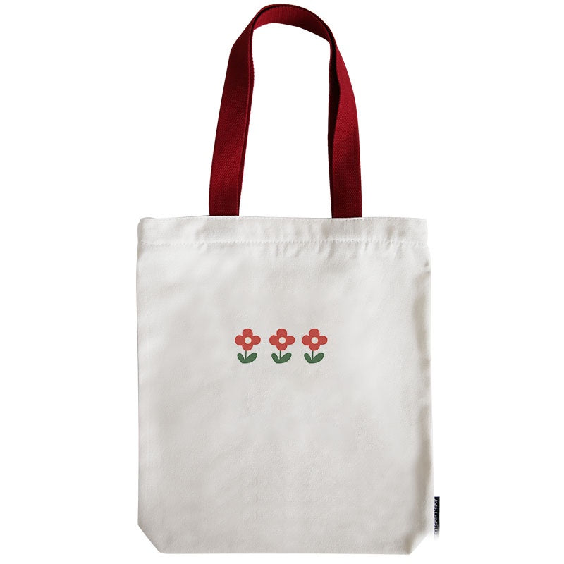 IELGY Japanese literary print cute canvas bag