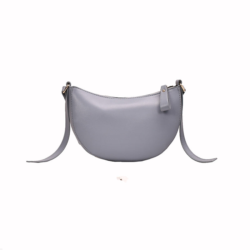 IELGY Simple temperament, leisure, small crowd, fashionable, all-around, one shoulder, half round women's Bag Fashion