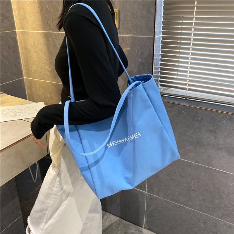 IELGY Western Style Casual All-Matching Canvas Summer Fashion Large Capacity New Trendy Women's Tote Bag