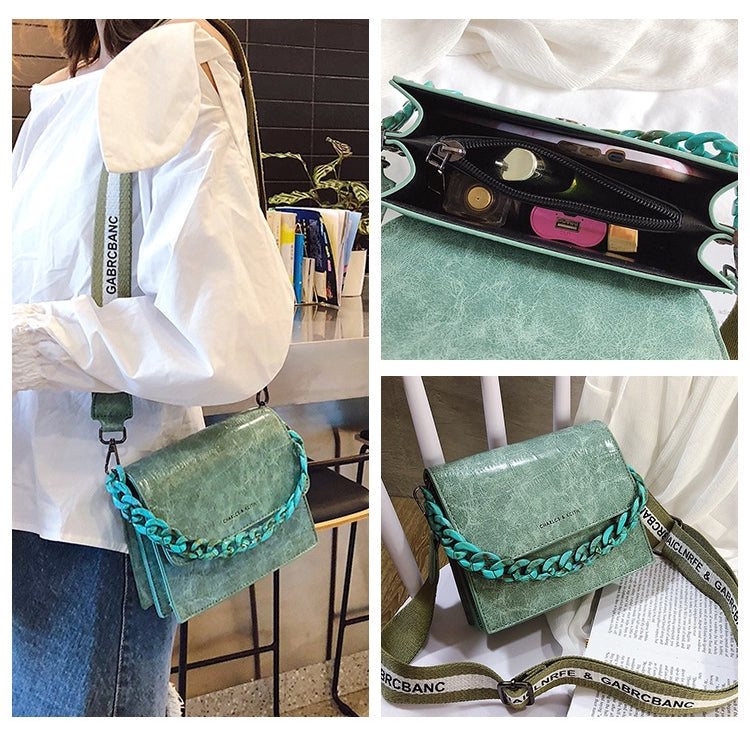 IELGY chain handbag crocodile shoulder diagonal bag