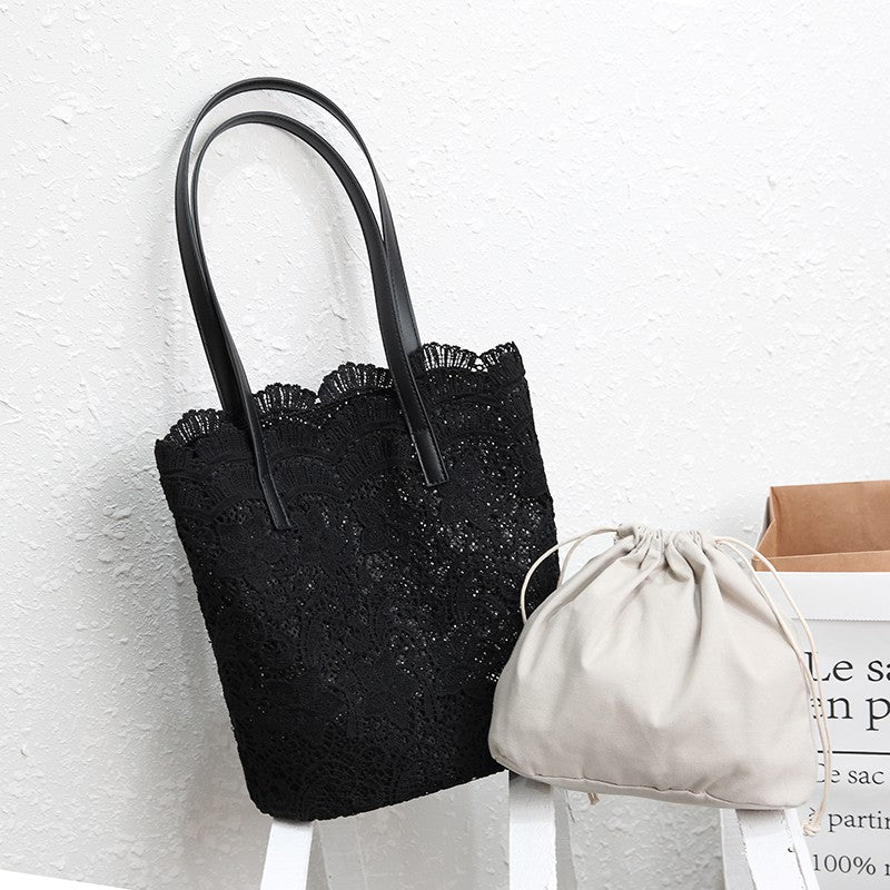 IELGY lace shoulder handbag