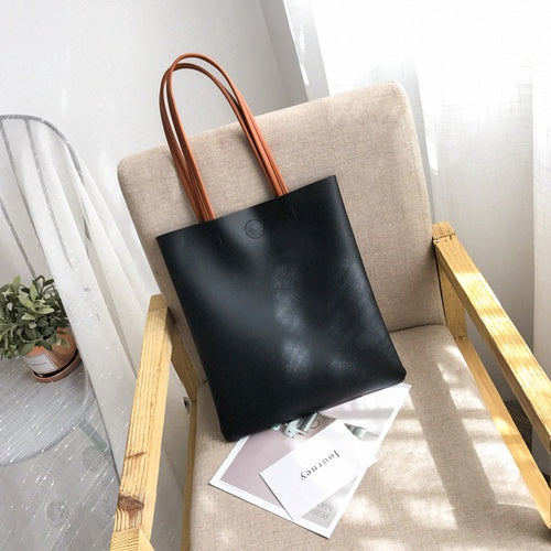 IELGY  Tote bag student 100 lap simple large capacity single shoulder handbag tide