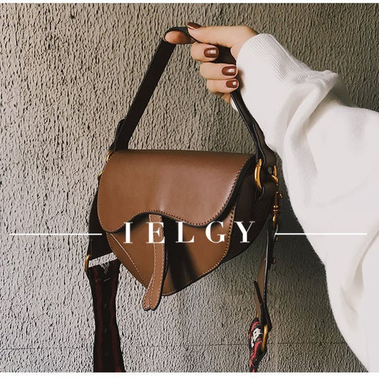IELGY saddle bag wide shoulder strap cross bag