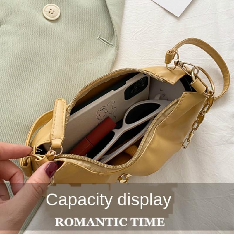IELGY small bag fashion female bag simple one shoulder armpit bag summer wild ins messenger bag
