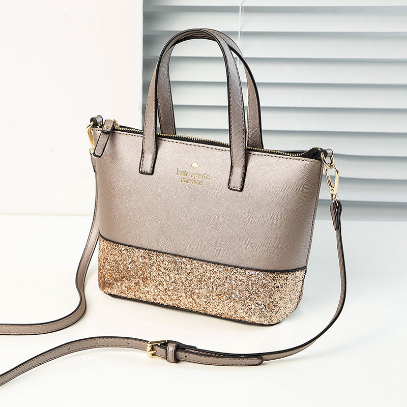 IELGY Fashion sequins tote bag shoulder bag female bag