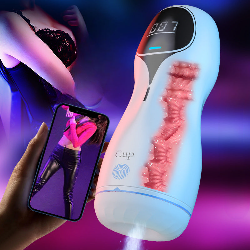 YOUTHAV Manual aircraft cup male masturbator adult sex toys sex toys fully automatic clamp suction cup vibration
