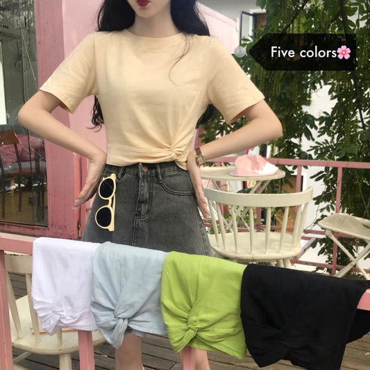 IELGY Women's summer short-sleeved short-sleeved T-shirt