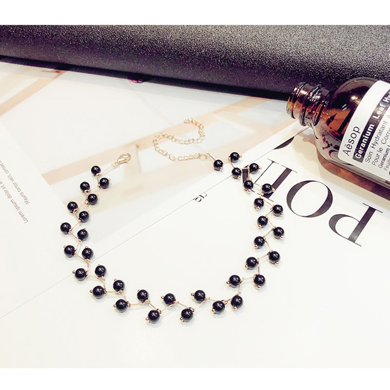 IELGY Korean Necklace Women's Short Money Circle Necklace Clavicle Choker
