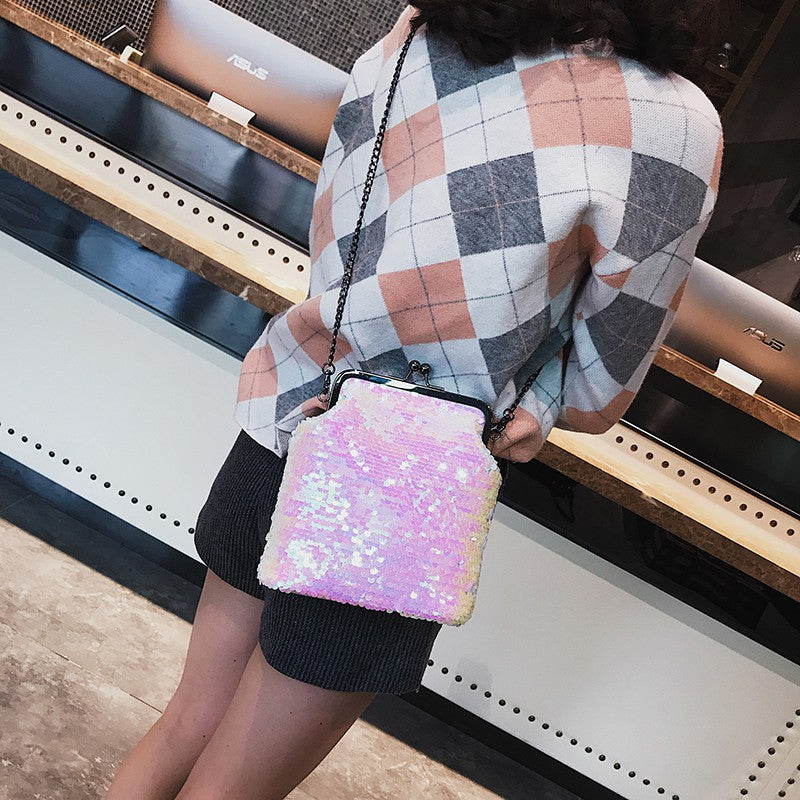 Sequin Shoulder Bag Fashion Shell Bag