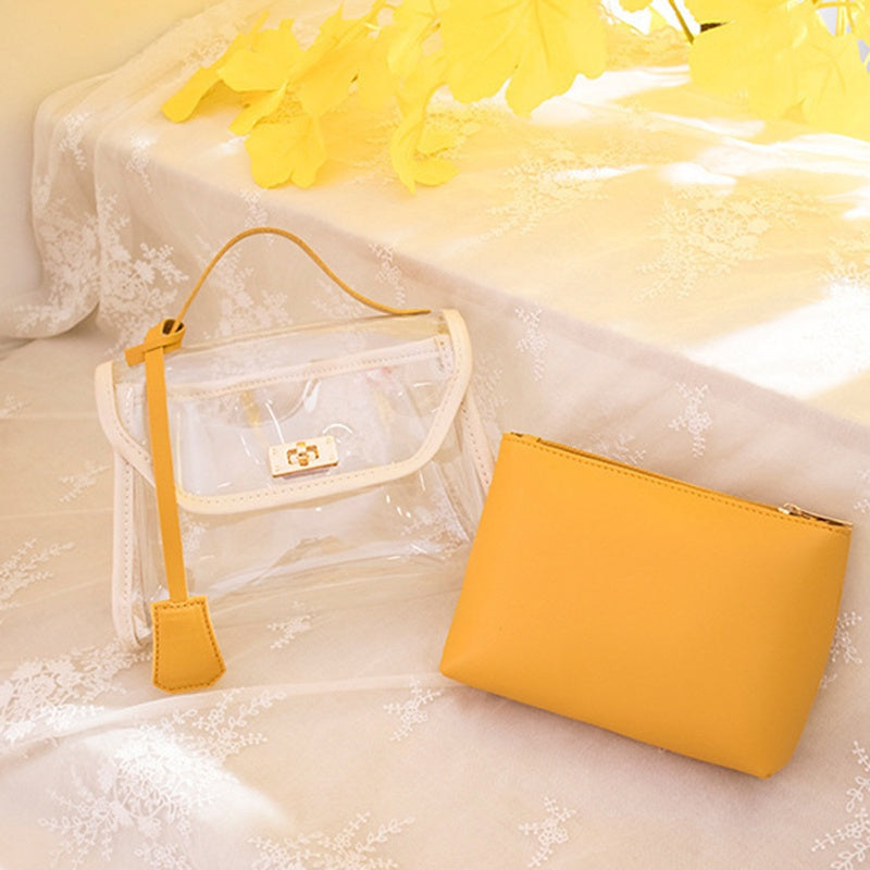IELGY Korean style simple female bag casual mother-and-child bag chain small square bag