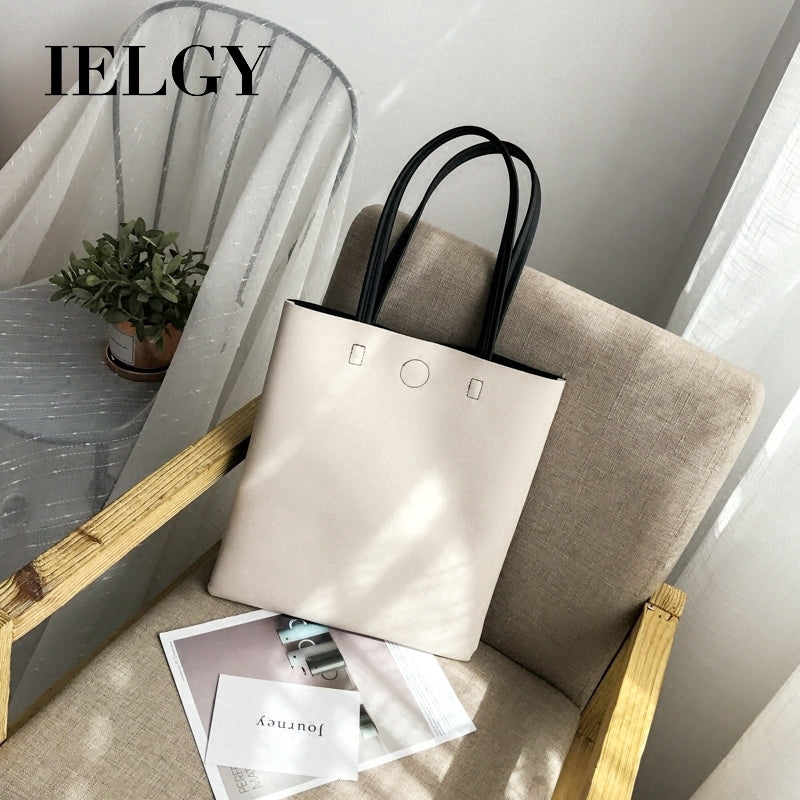 IELGY  Tote bag student 100 lap simple large capacity single shoulder handbag tide