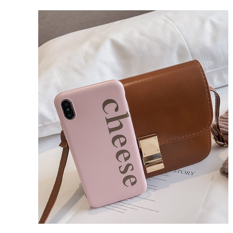 IELGY Classic Lock Crossbody Small Square Bag
